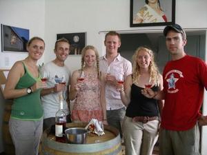 Our wine tasting tour group...