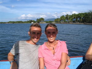 Us on the boat to Gili