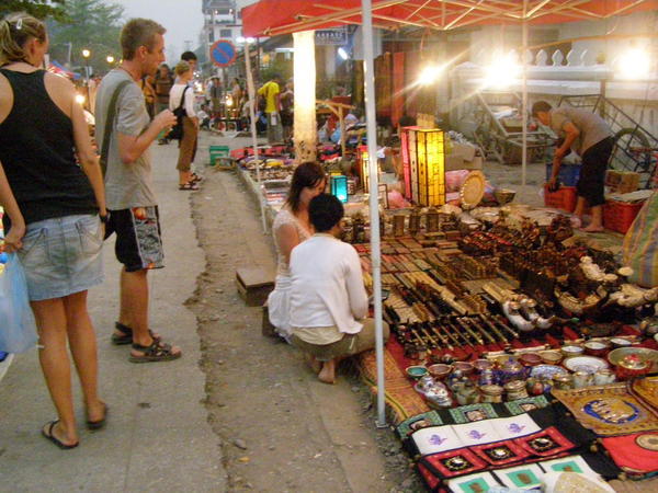 Browsing at the night market