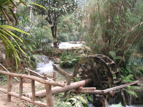 mill at the waterfall