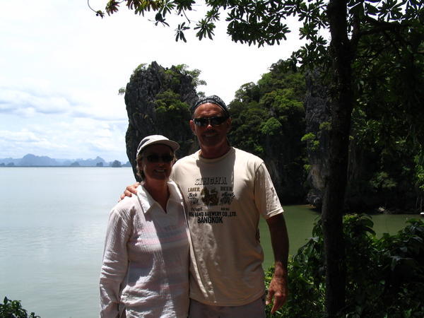 Janet and Paul at James Bond Island