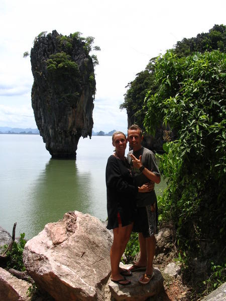 Donna and Neil at James Bond Island