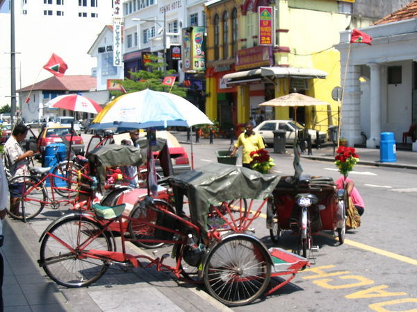 rickshaw stand