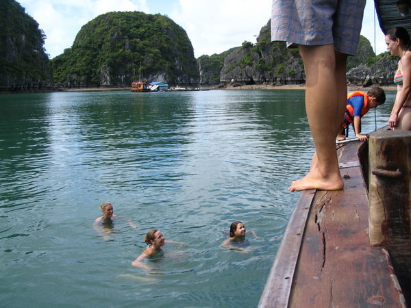 Swimming in the South China Sea