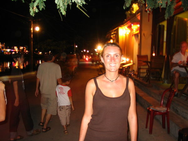 Donna at the waterfront of Hoi-An