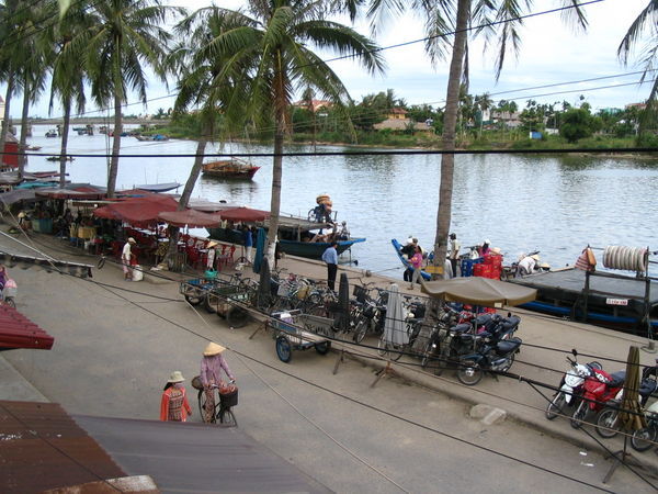 Looking out over Hoi An waterfront