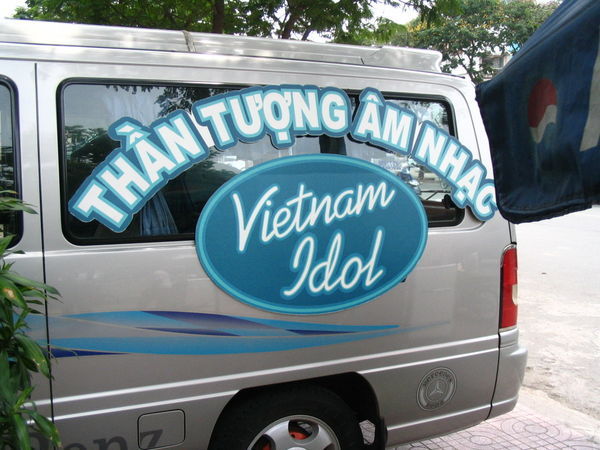 wow, the Vietnam Idol van...