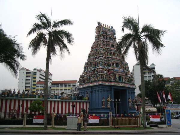 a Hindu temple near our hostel in Little India