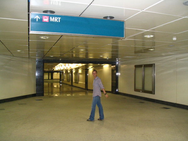 Neil in the MRT tunnel