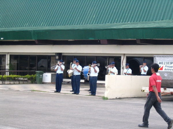 Big brass band to welcome us to Palawan