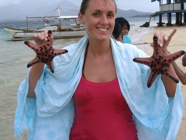 Donna found a great pair of starfish earrings