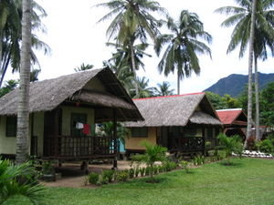 Our nipa hut in Sabang