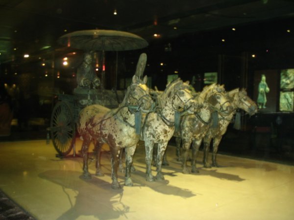 a bronze chariot....