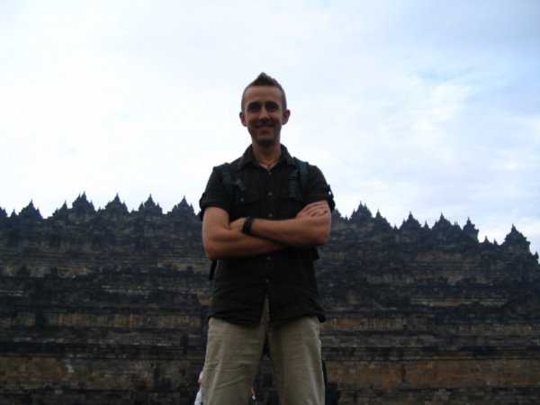Neil at Borobudur