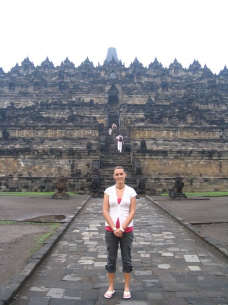 Donna at Borobudur