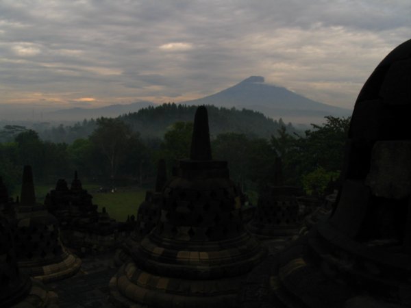 stupas and volcanoes