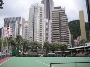 skyscrapers on Hong Kong island