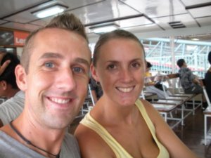 us on the ferry back to Kowloon