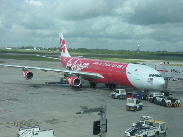 Air Asia plane at Stansted