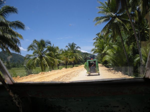 The road from Siargao airport...