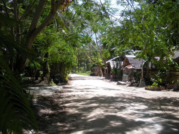 road to the 'village'