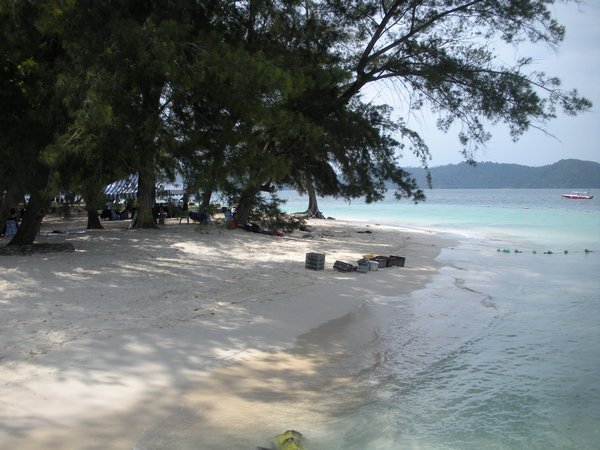 Mamutik beach in the afternoon
