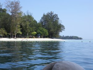 Mamutik island from the boat