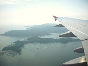 the islands from the plane