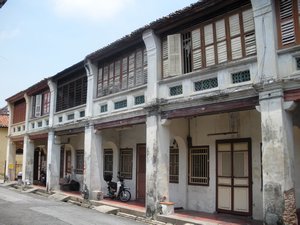 Buildings at the entrance to Leong San Ton Khoo Kongsi
