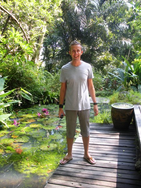 Neil at the lily pond
