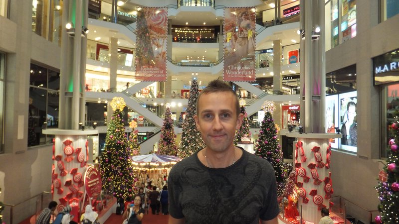 Neil inside Pavillion shopping centre