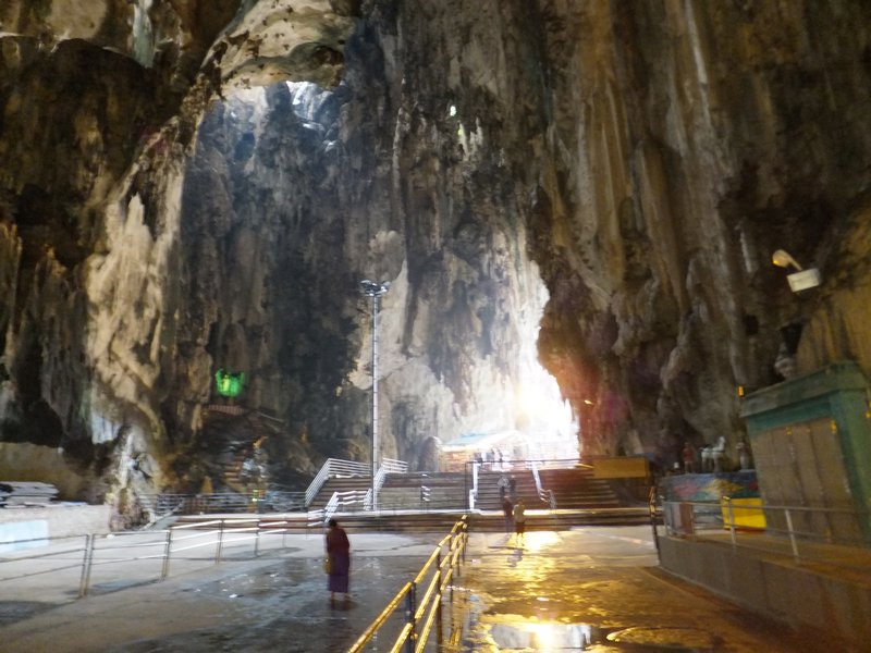 Looking back towards the entrance of the Batu Caves