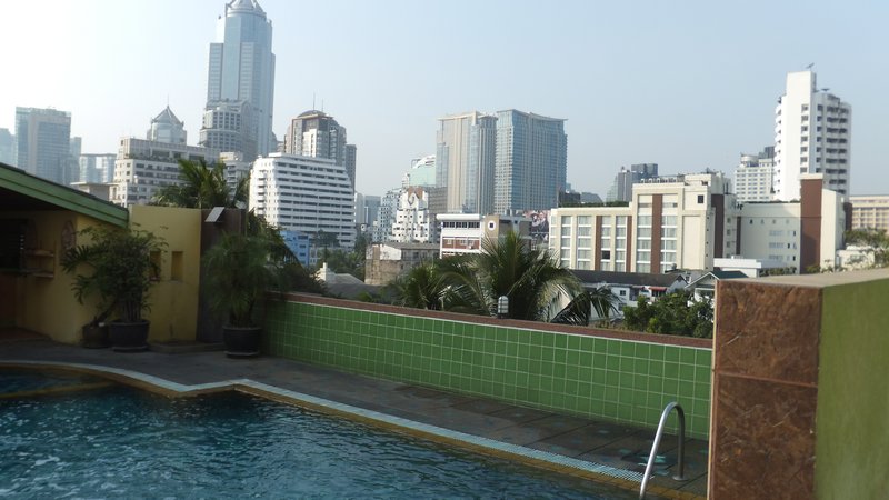 Rooftop pool in Bangkok