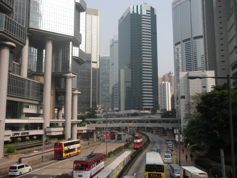 Hong Kong island skyscrapers