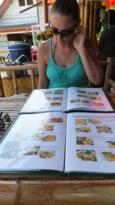 Perusing the menu