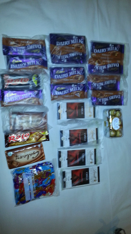 Part of our chocolate stash