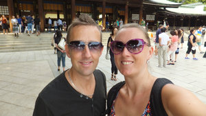 Us at the Meiji shrine