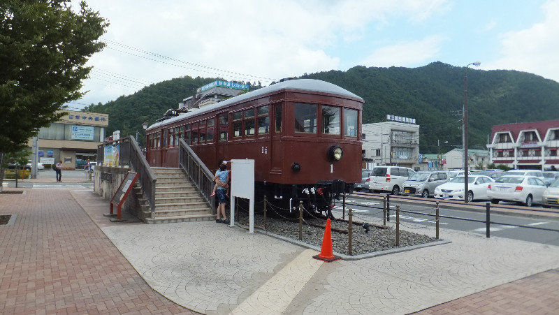 Old train at Kawaguchiko station