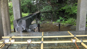 A temizuya (water fountain) at Taiyuin mausoleum