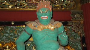 The guardian deity of Jikoku-ten who protects the east sky