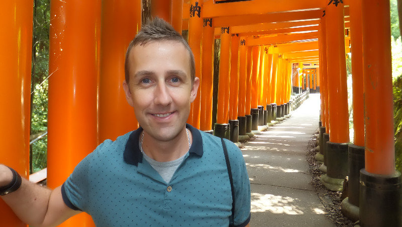 Neil under the torii gates