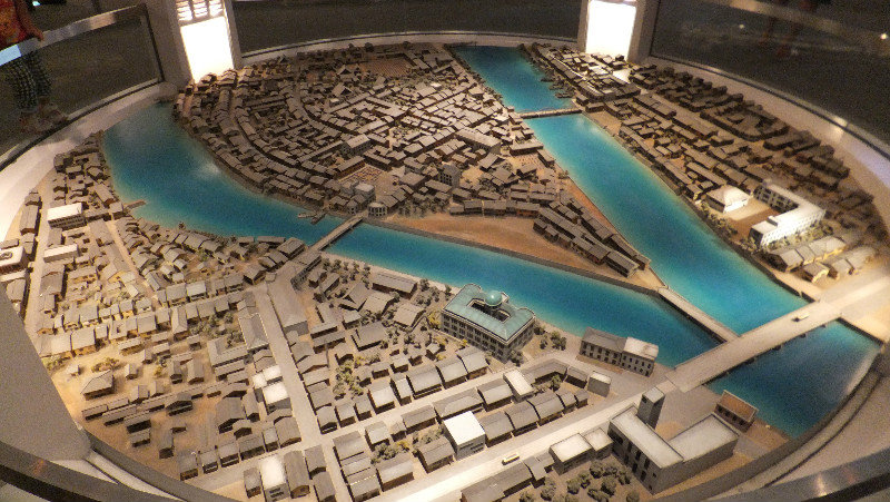 Scale model of how the city was before