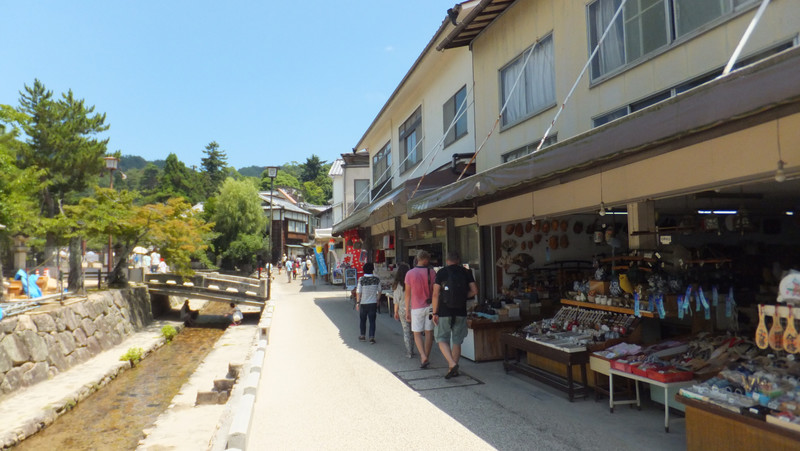 Miyajima street and little waterway