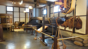 A big press used in sake making