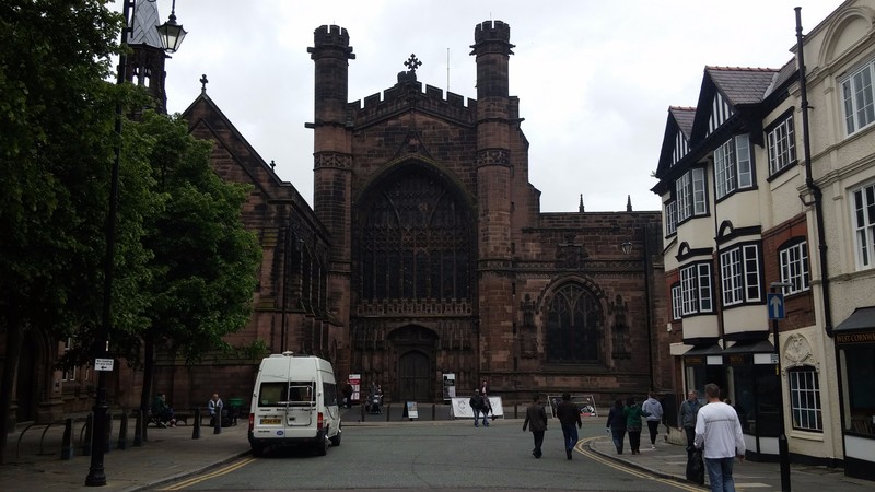 The front of Chester Cathedral