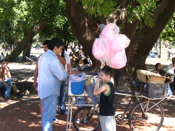 The candy floss seller