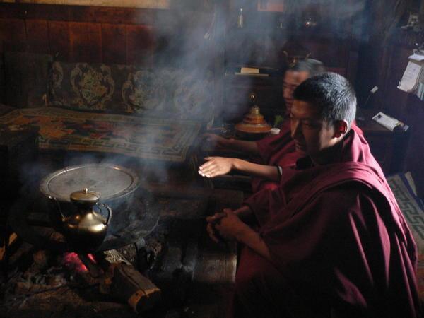 tea with monks
