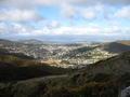 Looking down over Wellington from the summit