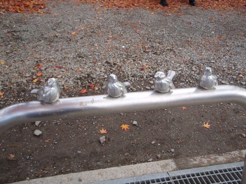 Birds on a rail