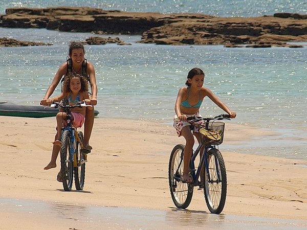 Bike riding beach style